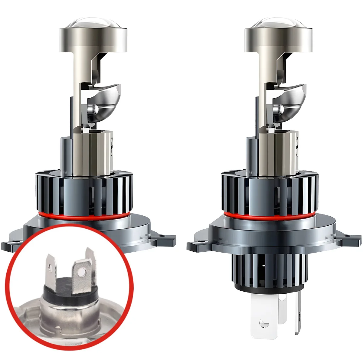 

2Pcs H4 H7 H18 Led Lens 1:1 Wireless H11 H8 H9 Led Projector 9005 9006 HB3 Car Headlight Plug&Play Mini Lens Projector Fog Light