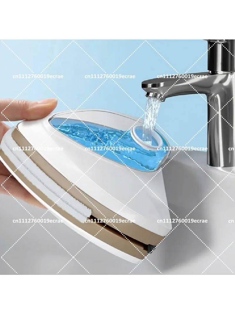 Magnetic Glass Window Cleaning Tool with Water Discharge, Double-Layer Wiper for Household Use