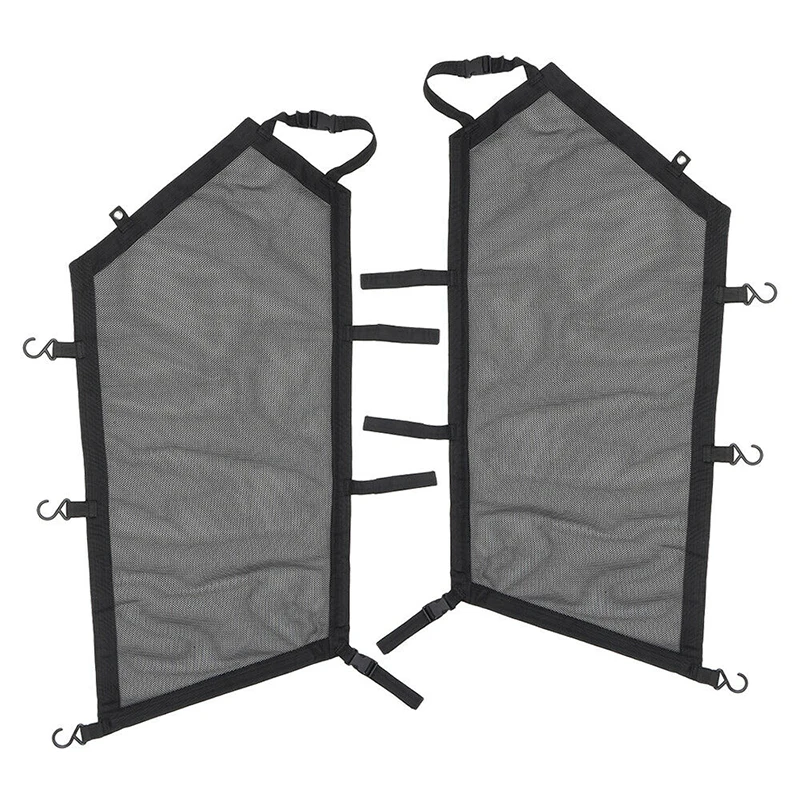 Left & Right Side Mesh Window Nets Window Shade Shield Net Cover Door Scratch Prevention Protection for UTV Can-Am Maverick X3