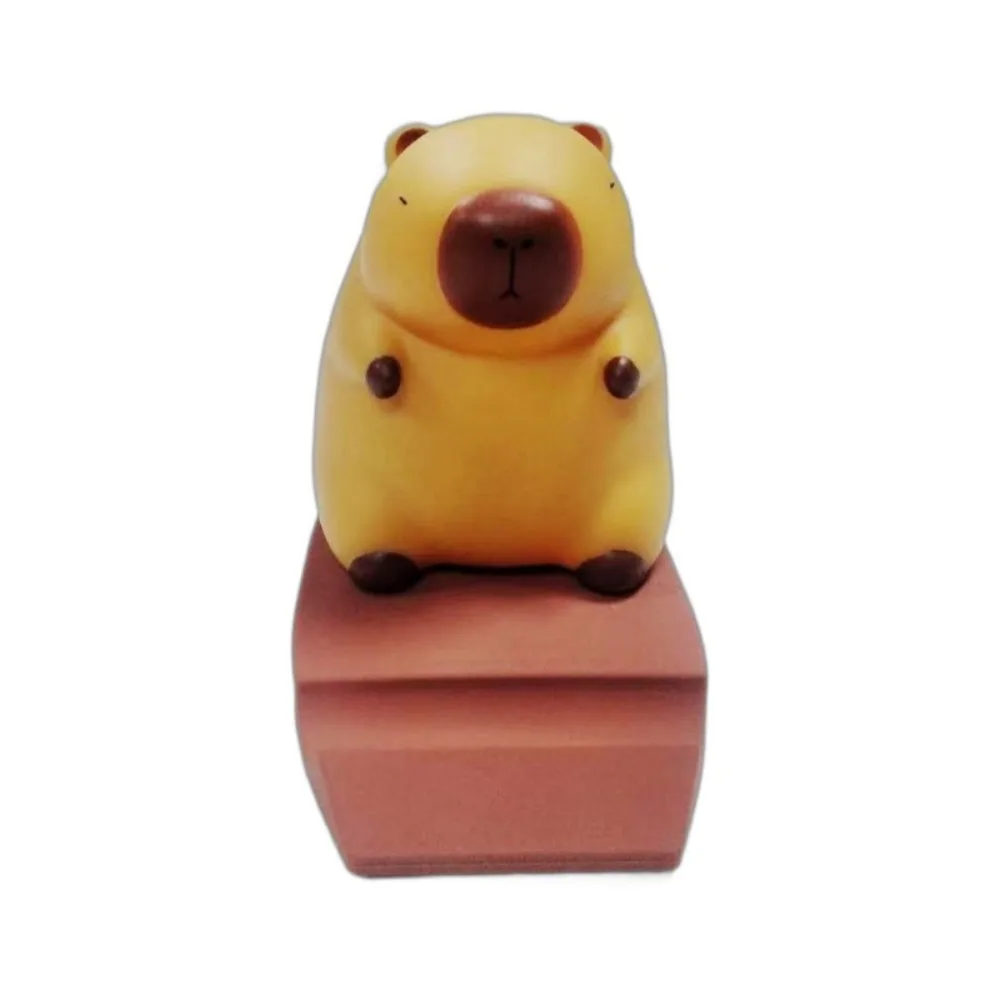 Figure Model Capybara Phone Holder PVC Doll Desk Decor Capybara Mobile Phone Stand Support Cartoon Capybara Cell Phone Bracket