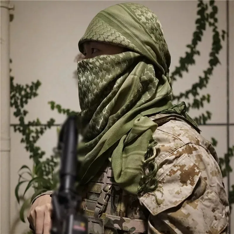 Multifunction Tactical Outdoor Windproof Head Neck Scarf Men Women Arabic Scarf Shawl