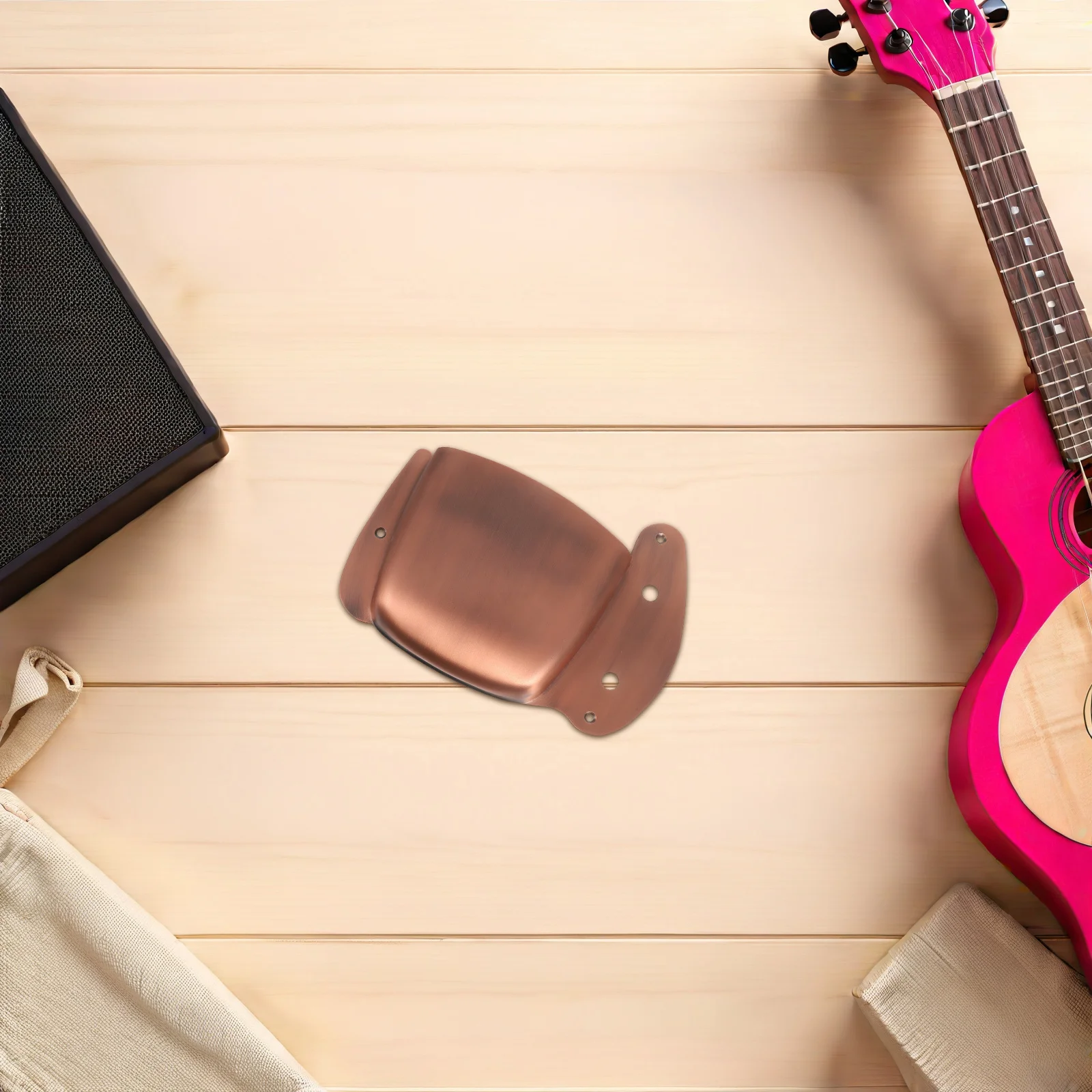 

Bass Bridge Protector Vintage Finish Metal Cover Ideal for Electric Bass Bridge Protection and Pickup Cover Replacement