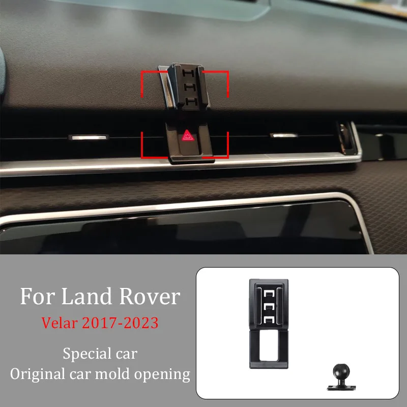 Car Phone Holder For Land Rover Velar 2017-2023 Wireless Charger Automatic Clamping 360° Rotating  Navigation Bracket