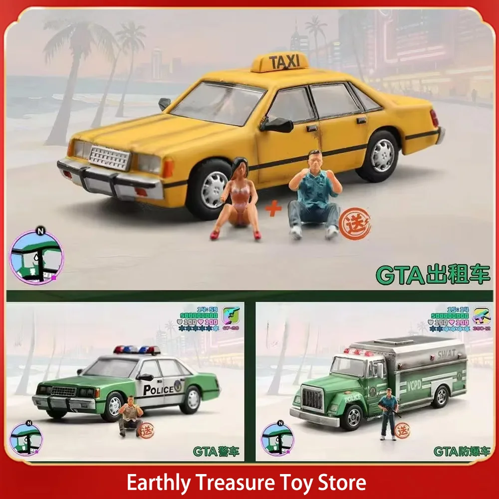 Presale Of New Products Theme Surrounding Model Poka GTA 1/64 Simulation Alloy Car Model Collection Desktop Ornament Gift