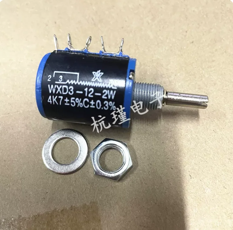 2PCS 100R 220R 47K 3.3K 33K 22K 470R 10K 4.7K 2.2K 1K Precision Multi Turn Potentiometer 100Ohm 220 Ohm Kohm 2W WXD3-12