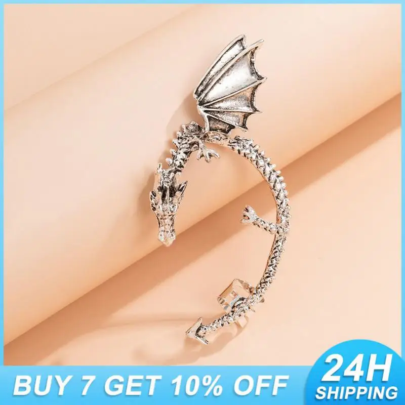 Ornaments Jewelry Eye-catching Fashionable Ear Cuffs Celebrity Style Must-have Ear Jewelry Fashion Trendy Unique Dragon Earrings