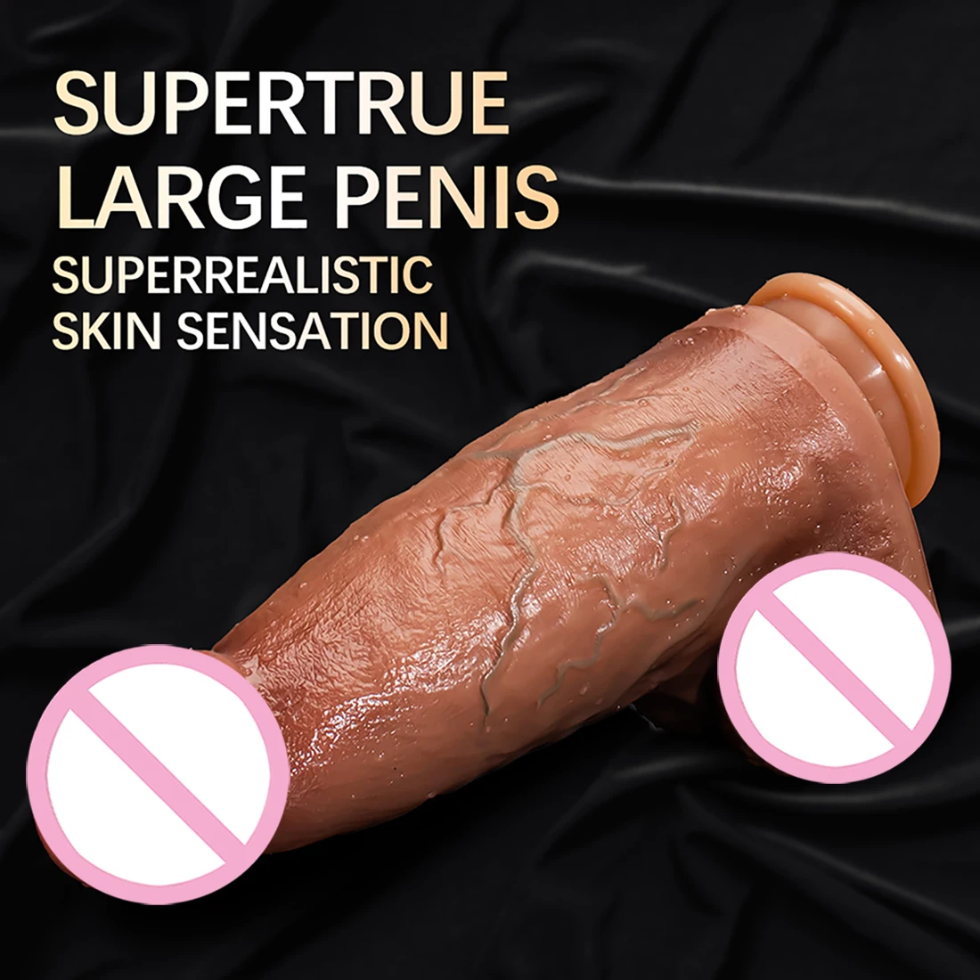 Liquid Silicone Huge Dildos Anal Plug with Suction Cup Soft Dick Realistic Penis Large Phallus Sex Toys for Women Masturbation