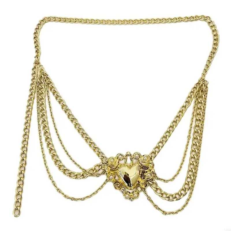 

N5KB Lady Belly Chain Decorative Waist Chain Aesthetic Body Chain Women Accessories