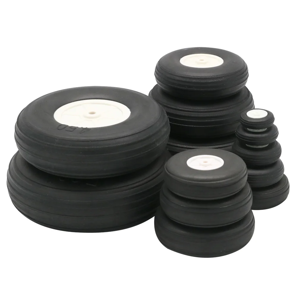 10pcs/lot High Elastic Rubber Wheel for Rc Fixed-wing Airplane(diameter 25/32/45/50/55/64/70/76MM ) can for DIY Robot Tires