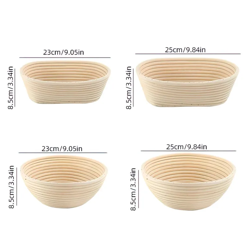 Sourdough Start Proofing Basket Bread Baking Kit Supplies with Bread Making Tools Silicone Bread Sling Kit Kitchen Supplies