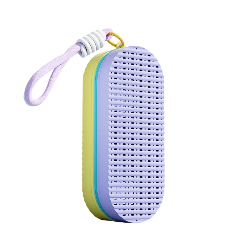 Портативный чехол для очков для плавания на молнии, мягкий дышащий ящик для хранения очков для плавания с веревкой и сливным отверстием, силиконовая коробка для очков