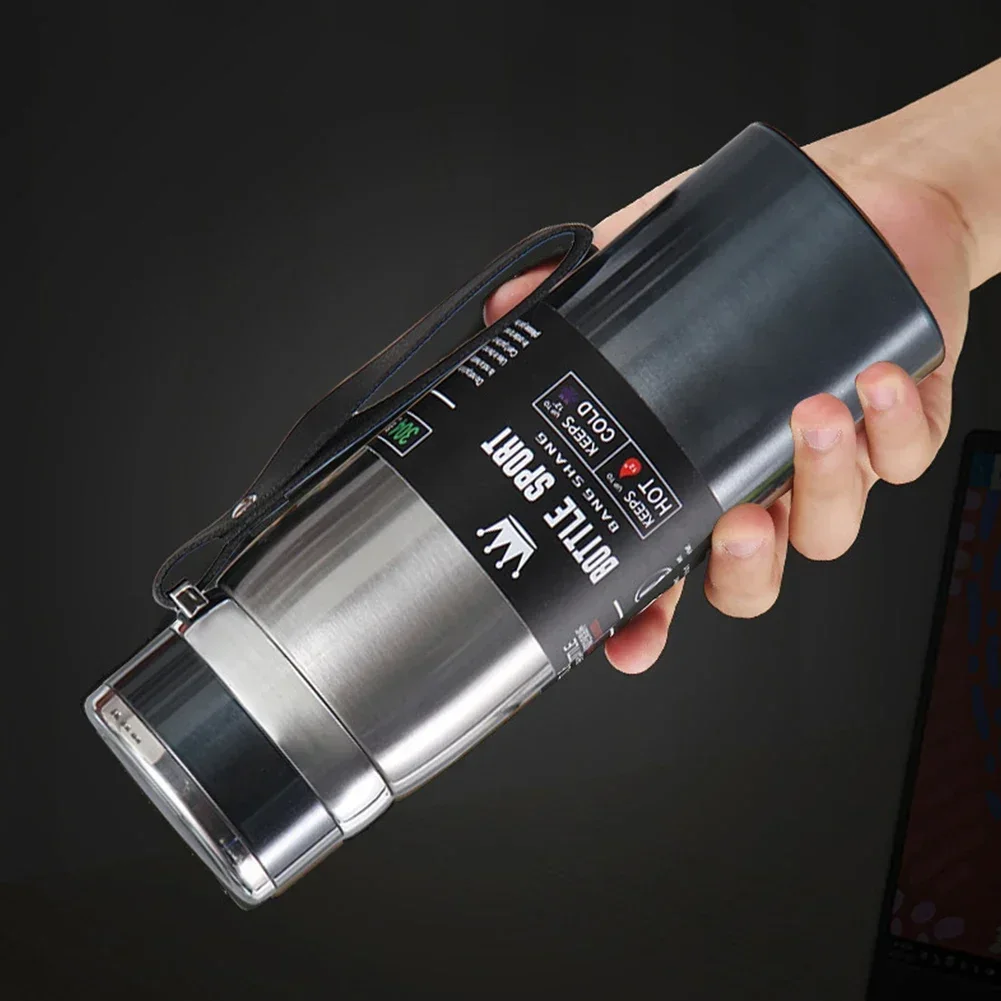 1000ml Thermal Water Bottle Stainless Steel Vacuum Thermos Bottle Cold Hot Insulated Water Bottle for Water Tea Coffee Drinks