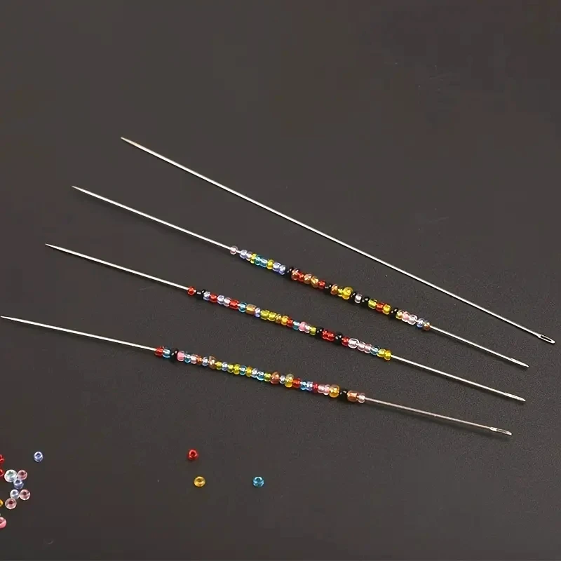 25 إبر خرز فائقة الدقة - إبر فولاذية متينة للمجوهرات المصنوعة يدويًا والخياطة والخرز - لوازم وأدوات يدوية الصنع #6