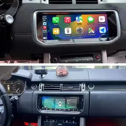 OEM Car Radio For Land Range Rover Evoque 2012-2018 CarPlay Android Multimedia 10.25 Inch Wide HD Screen Air Condition AC Screen