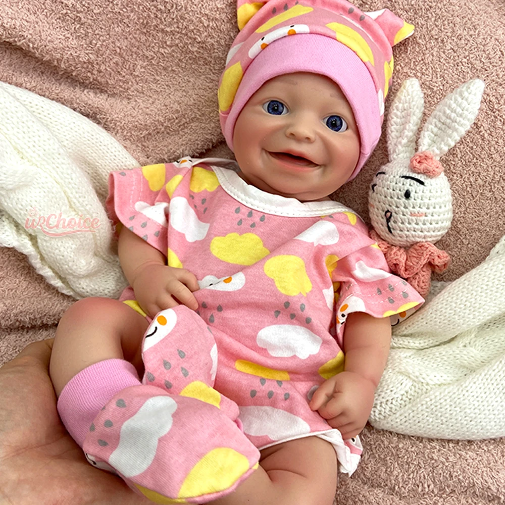 قابل للغسل 17 "سيليكون تولد من جديد دمية طفل سيليكون الاصطناعي تولد من جديد دمية نابض بالحياة الوليد طفلة الاطفال لعبة الفنان المقتنيات