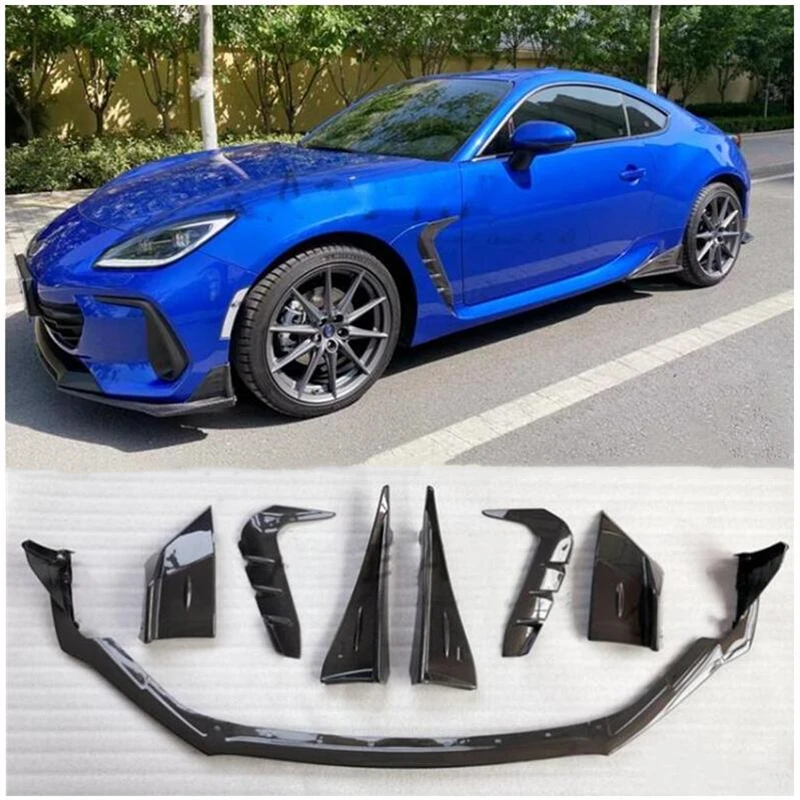 

For Subaru BRZ ZD8 2022 2023 2024 REAL Carbon Fiber Front Lip Splitters Rear Diffuser Bumper Body Side Skirt Kit Spoiler S*T*I