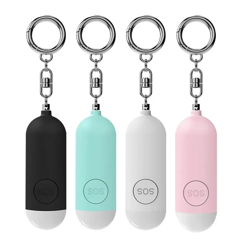 Rechargeable Personal Alarm for Women 130DB Emergency Self-Defense Security Alarm Keychain With LED Light For Kids and Elders