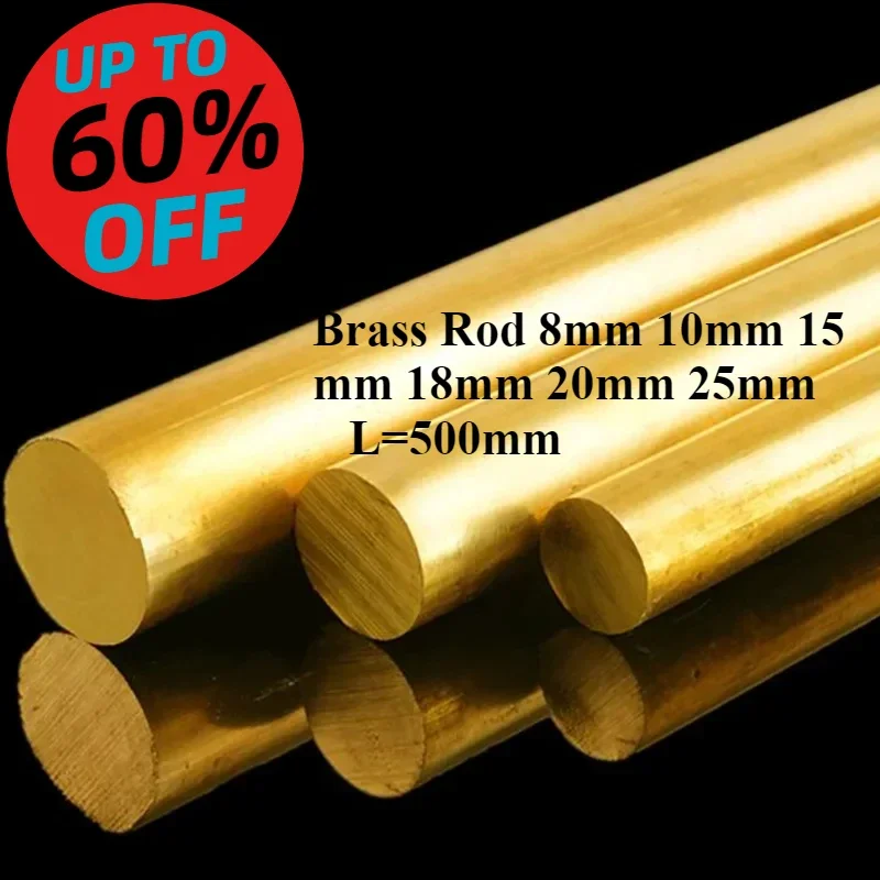 Brass Rod Bar 8Mm 1…