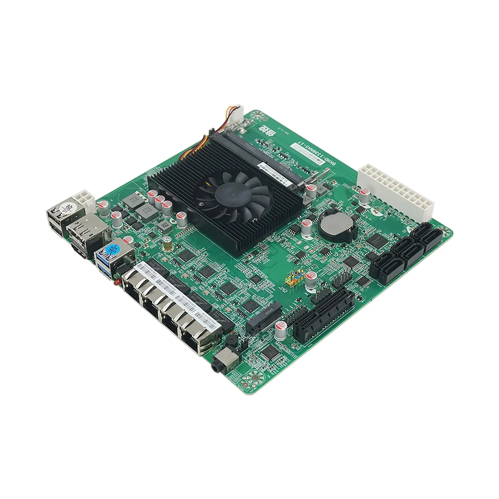 IKuaiOS-Carte mère Mini-ITX intégrée, Celeron N5105, 4x2,5 GbE, JMB585, 6xSATA pour la construction de serveurs pare-feu NAS, 1338Interim AS-MB