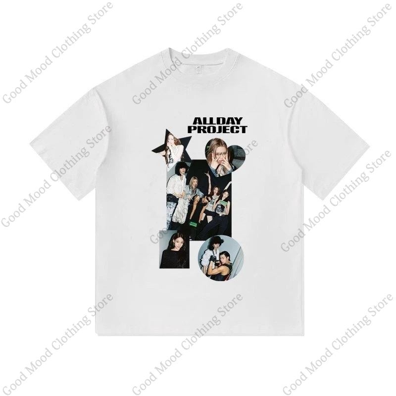 Camiseta ALLDAY PROJECT Street Trend ANNIE TARZZAN BAILEY WOOCHAN YOUNGSEO, camiseta con estampado Kpop, camisetas de manga corta de algodón para verano