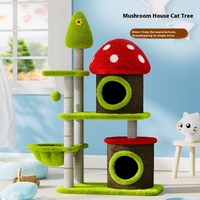 Cactus cat climbing frame, cat nest, cat tree, cat frame spacecraft, large cat toys, cat jumping platform, pet nest, cat villa