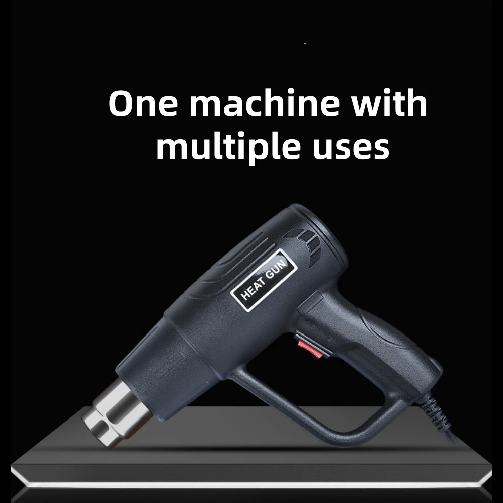 Black Color 220V eu Hot Air Gun Professional Electric Adjustable Temperature-controlled Building Hair dryer Soldering Heat gun