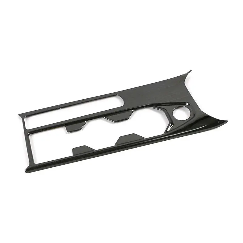 Stainless Steel For VW Polo 2019 2020 Car Accessories Interior Center Control Water Cup Holder Panel Frame Covers Trim
