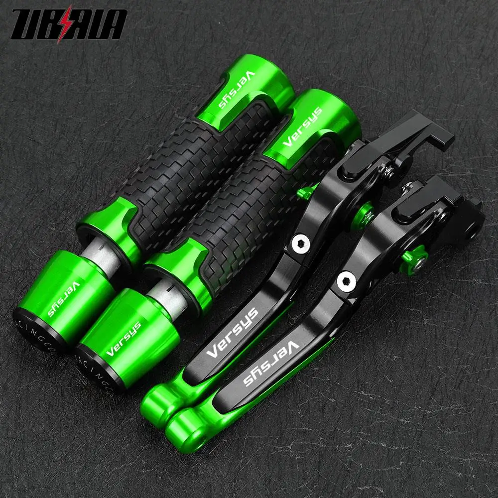 

Motorcycle For KAWASAKI VERSYS650 2015-2023 VERSYS 650 2022 2021 Brake Clutch Levers Handlebar Handle Grips Ends Caps Slider