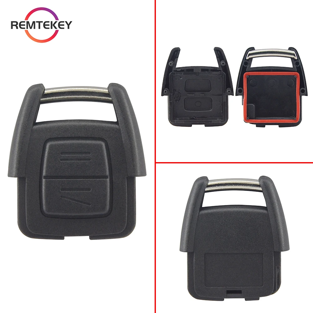 REMTEKEY-Car Key Substituição Shell Case, tampa da chave remota, sem chip, 2 ou 3 botão para Opel, Vauxhall, Astra, Zafira, Omega, Vectra