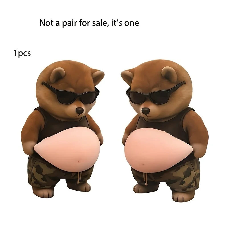 1Pc Cute Chubby Bear Shiba Inu Silicone Anti Collision Sticker Shock Absorbing Door Wall Guard Car Phone Decor Protector