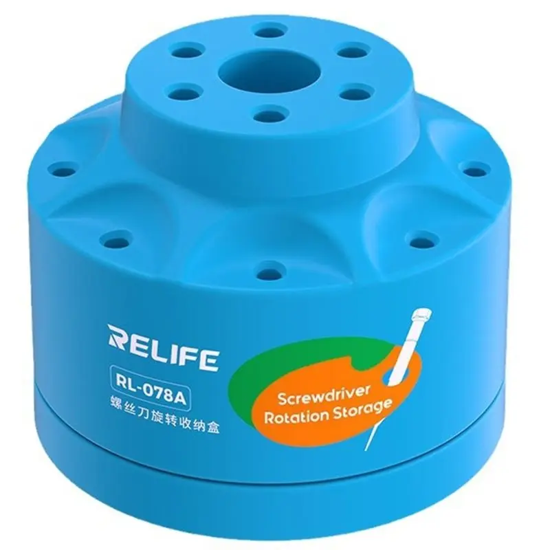 

RELIFE Large Capacity Tool Collecting Box Storage Holder For RL-078A Multi-Function Phone Repair Screwdriver With Non-Slip Base