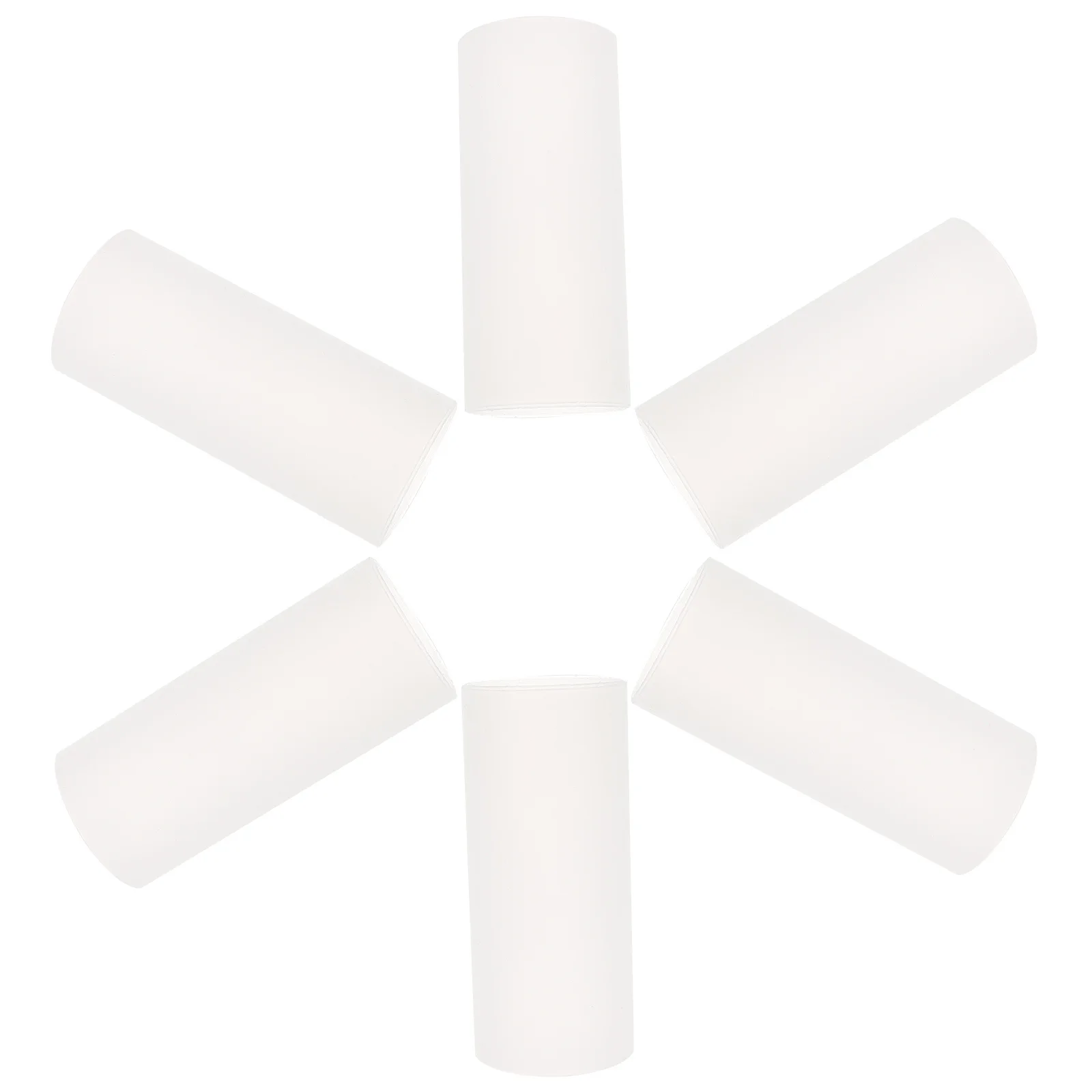 6Pcs Chic Plastic Protectors Professional Sturdy Tool Beautiful Light Enhancer White Cup Covers Covers