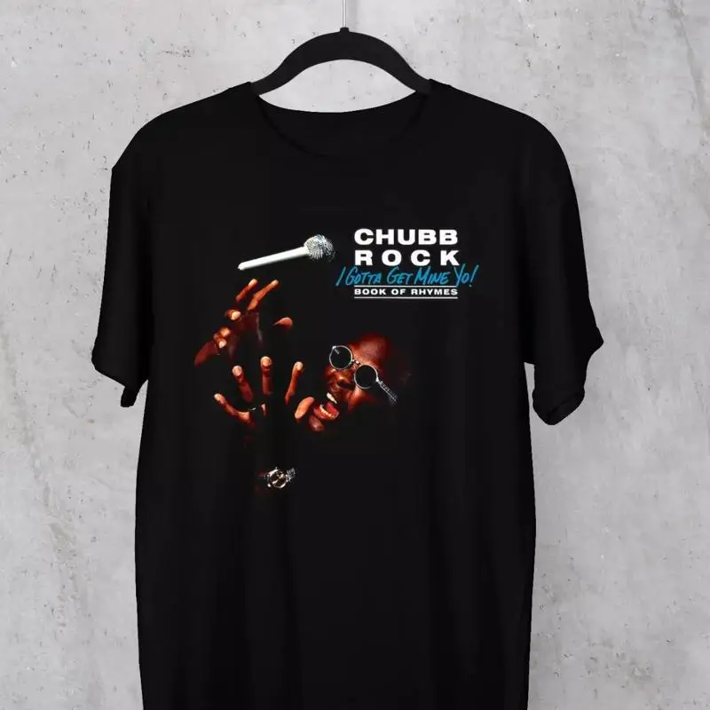 

Черная футболка с альбомом Chubb Rock Rapper, хлопковая, все размеры 3F209