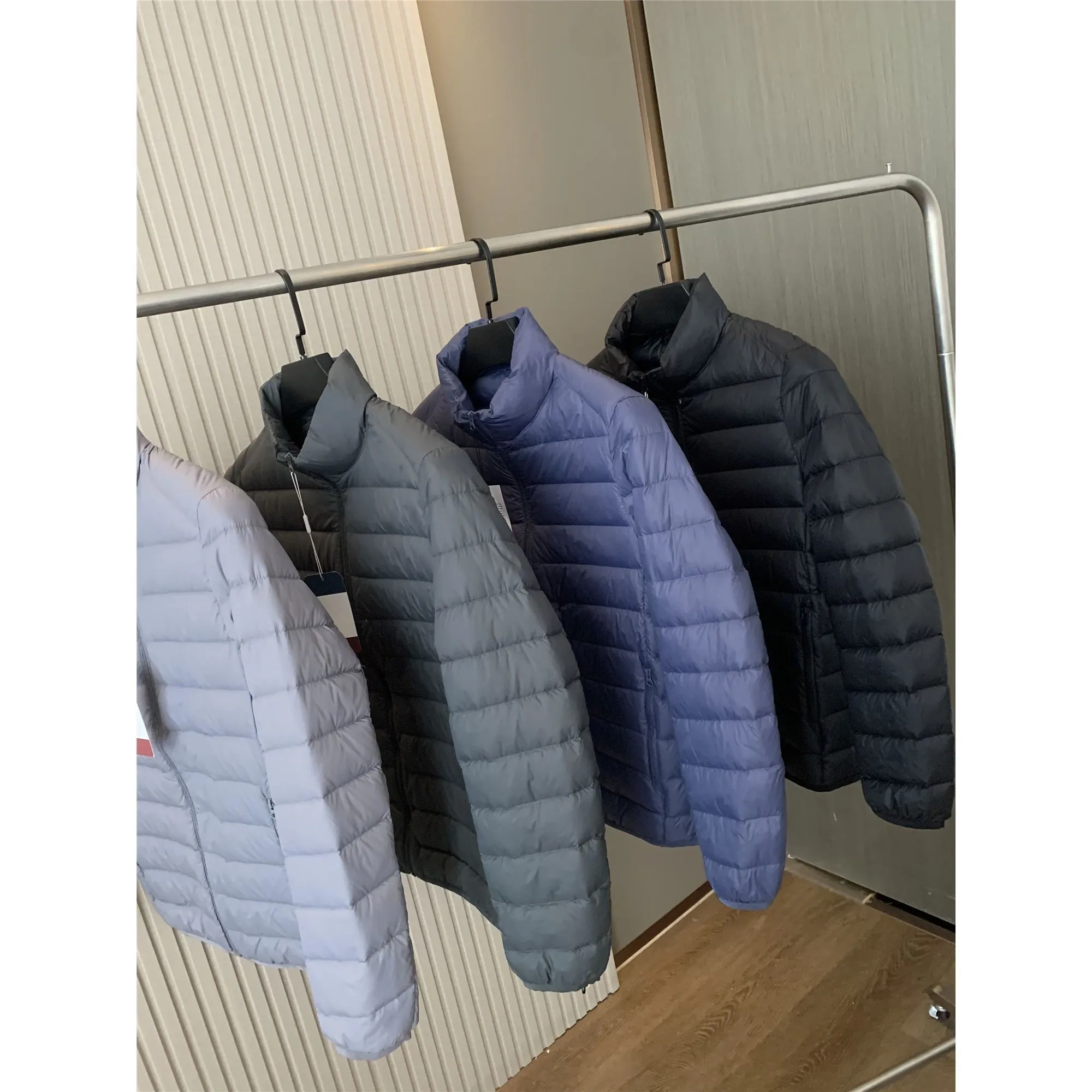 Ultra-Value Lightweight 90 down Cotton Men's Ultra-Light Warm Stand Collar down Cotton Jacket Youth Trend Short Style