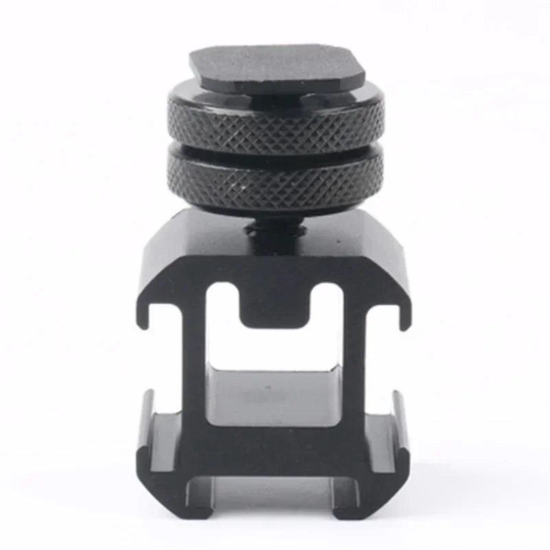 Triple Hot Shoe Mount Adapter Dual Screws Bracket Stand Holder for DSLR Camera for LED Video Microphone Monitor Flash Light