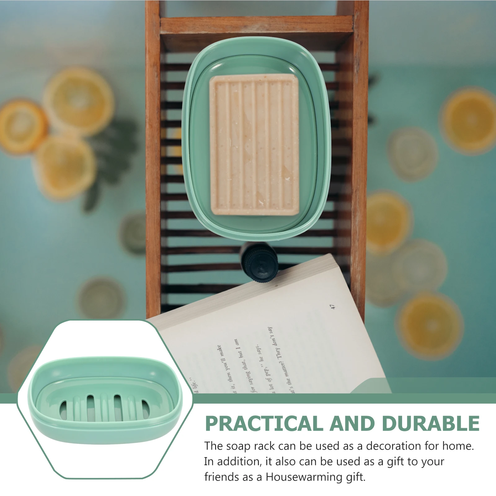 

2pcs Portable Soap Dish With Lid Household Shower Tray Bathroom Accessories Storage Holder Travel Container Brain Rack Toilet