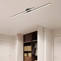 Long Aluminium LED Ceiling Light Modern Creative Design Ceiling Lamp Indoor Lighting Fixture Hallway Balcony Aisle Office Lustre 2