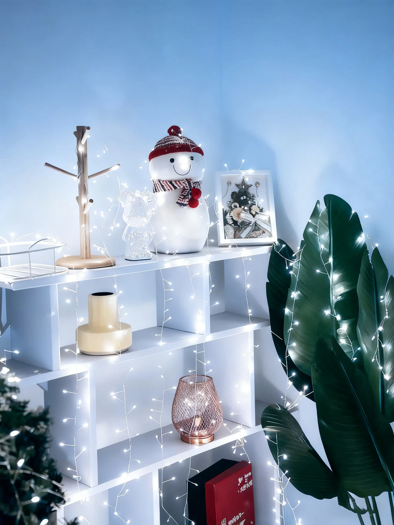 50-300 مصباح سلسلة LED، تعمل بالبطارية، مناسبة للحفلات الداخلية وزخارف شجرة عيد الميلاد (البطاريات غير متضمنة).