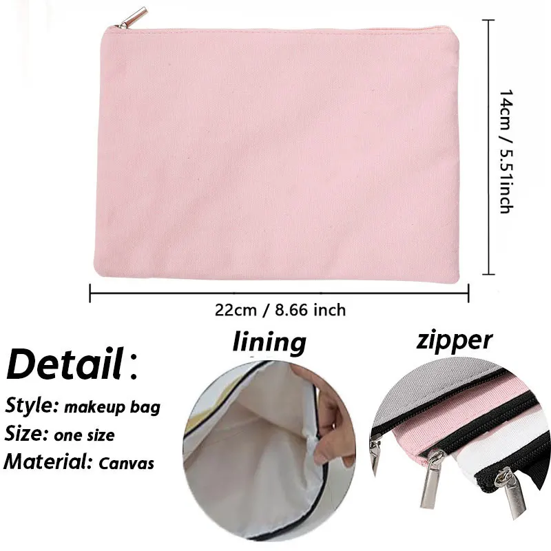 Floral Letter Print  Makeup Bag Bridesmaid Makeup Bags Linen Zipper Pouch Travel Organizer Case Mujer Bolsas Women Cosmetic Bag