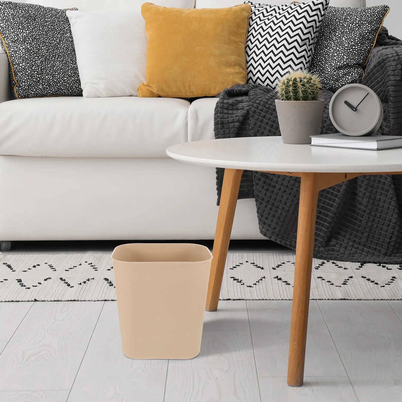 

2 шт. 14-литровые узкие прямоугольные пластиковые мусорные баки для кухни, ванной, офиса, гостиной, узкий контейнер для отходов