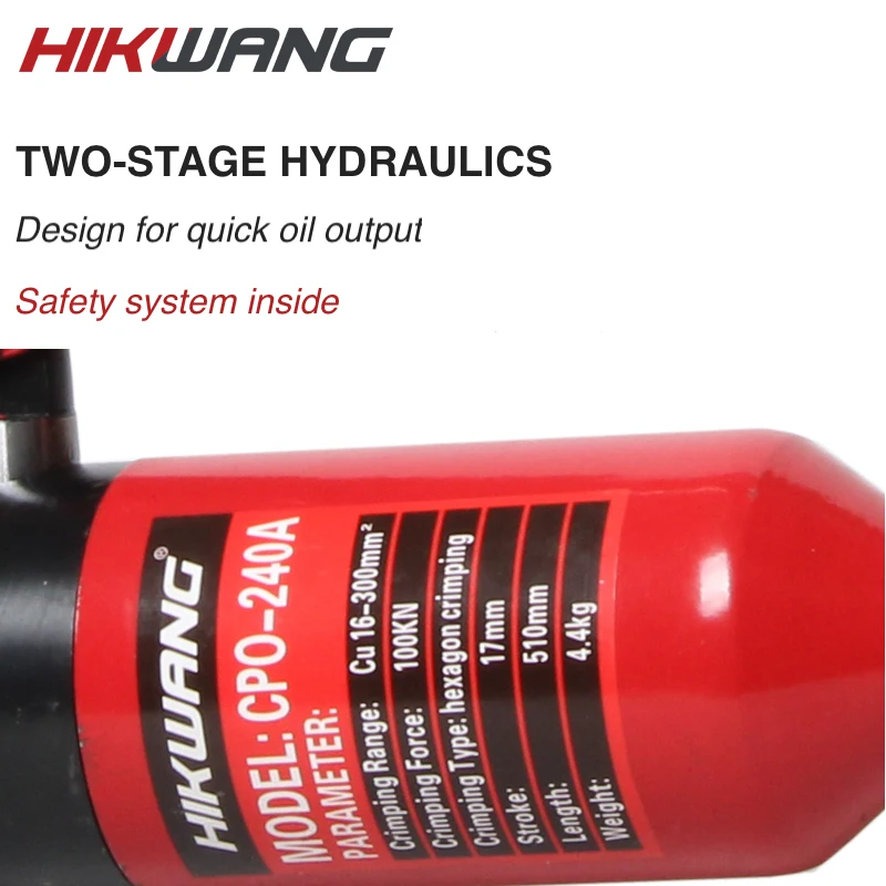 الجملة رخيصة 16-300 عروة كابل CPO-240A دليل أدوات العقص الهيدروليكية كابل كهربائي نهاية المكشكش تركيب أداة #2