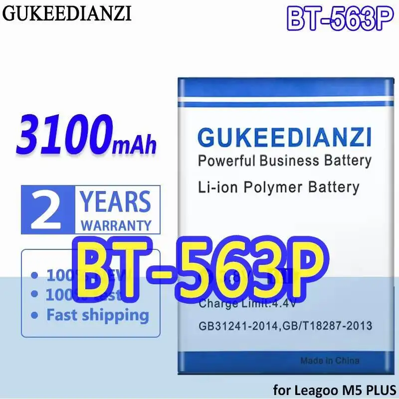 

Safe Durable For Leagoo M5 Plus M5PLUS 3100Mah Mobile Phone Battery BT-563P