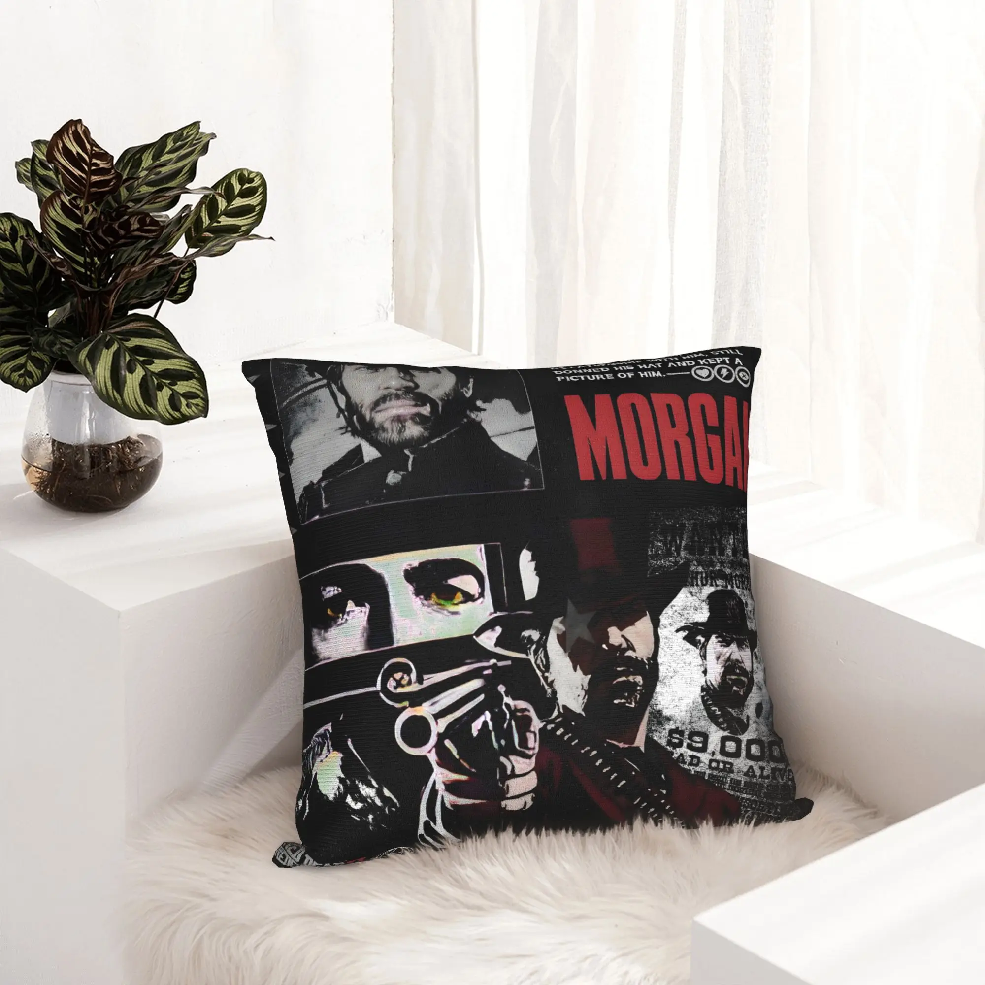 Modern Vintage Arthur Morgan Cushion Cover for Sofa Polyester  Throw Pillow Case Bedroom Decoration