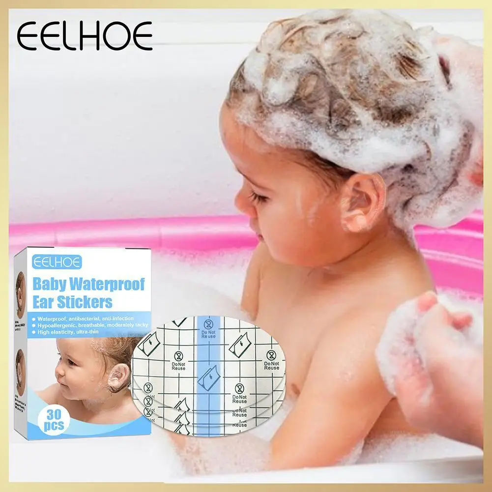 

30pcs Ear Protector Baby Ear Protection Baby Waterproof Ear Sticks Swimming Cover Caps for Salon Hairdressing for Water Sports