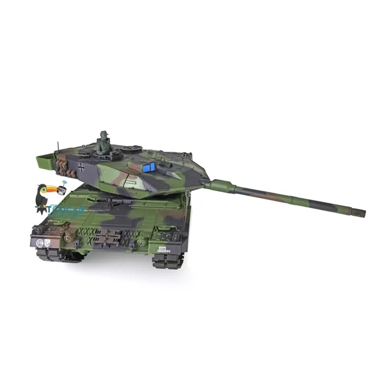 Henglong 1/16 7.0 RTR RC Tank Leopard 2A6 3889 Versão Plástica 2.4 Ghz Modelo de Controle Remoto para Coletores Adultos
