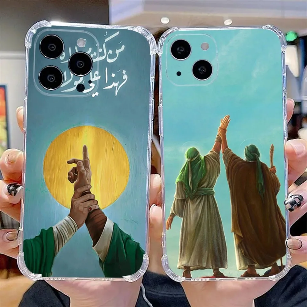 Imam Hussain Shia Ali Phone Case For iPhone 15,14,13,12,11 Plus,Pro,Max,XR,XS,X,7,8 Plus,SE,Mini Transparent Silicone Soft