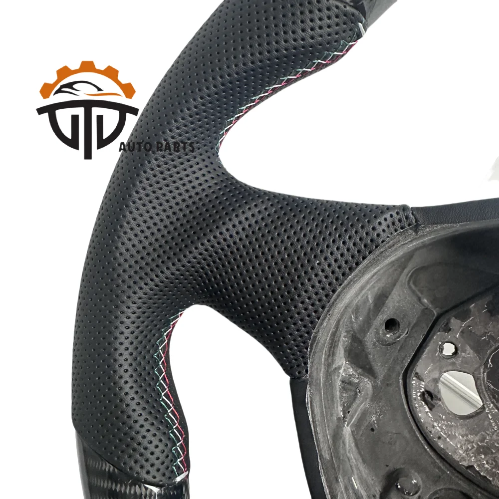 Factory Price Glossy Carbon Fiber Steering Wheel For Lamborghini Gallardo With Microfiber Leather