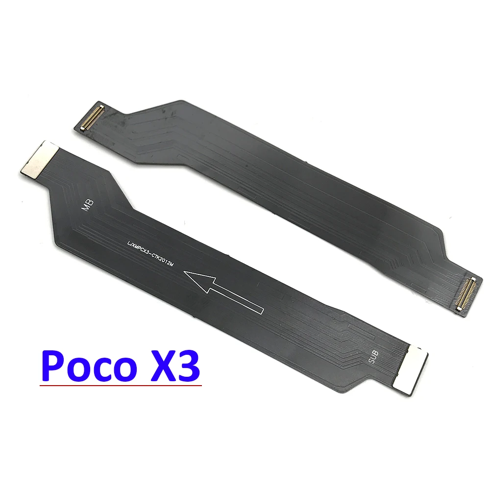 

15PCS Lots New For Xiaomi Poco X3 NFC Main Mother Board Motherboard Connector LCD Display Flex Cable For Mi Poco X3 Parts