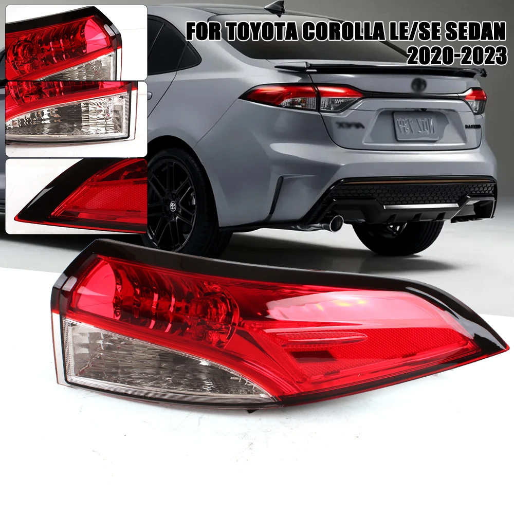 Lewa/Prawa Lampa Tylna do Toyota Corolla LE SE Sedan 2020 2021 2022 2023, Tylne Światło Stop z