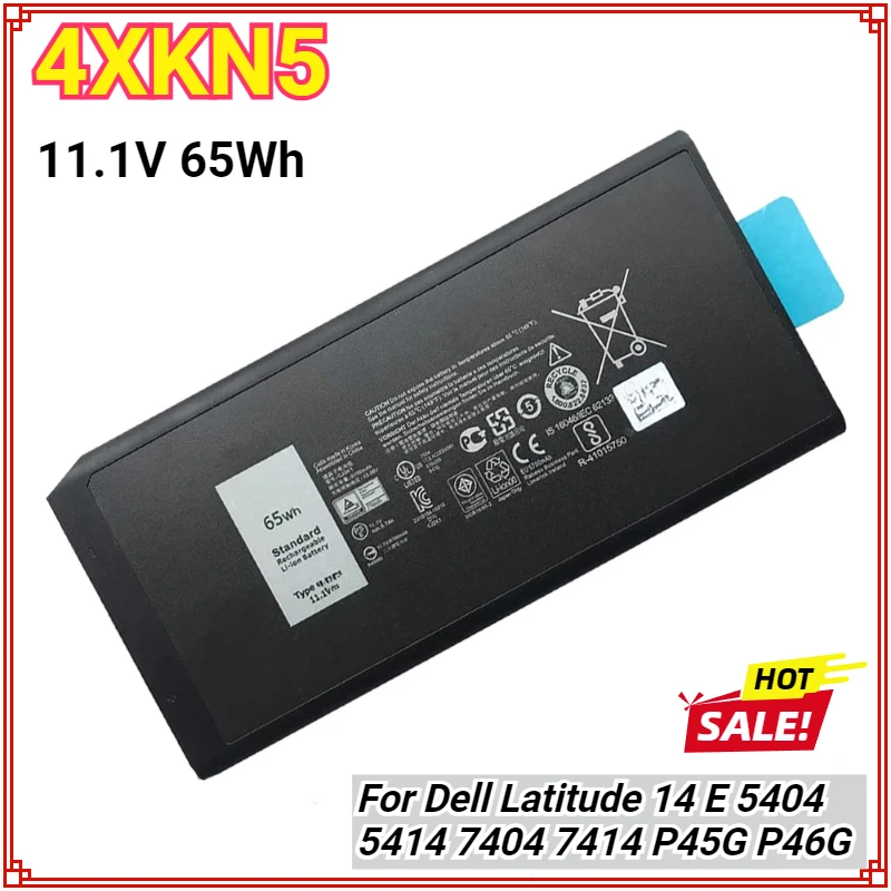 

X8VWF 4XKN5 Battery for Dell Latitude 5404 5414 E5404 7404 7414 E7404 P45G P45G002 P46G P46G001 P46G002 Series CJ2K1 5XT3V 97Wh